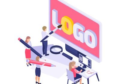 branding-concept-with-people-drawing-painting-logo-3d-illustration_1284-63989